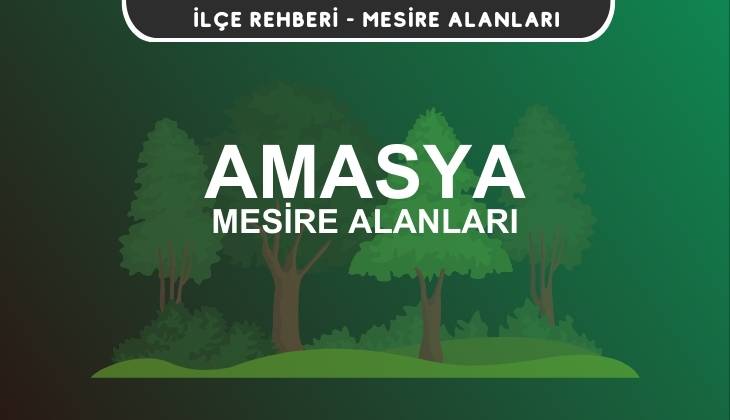 Amasya Mesire Alanları Listesi - Kamp ve Piknik Yerleri