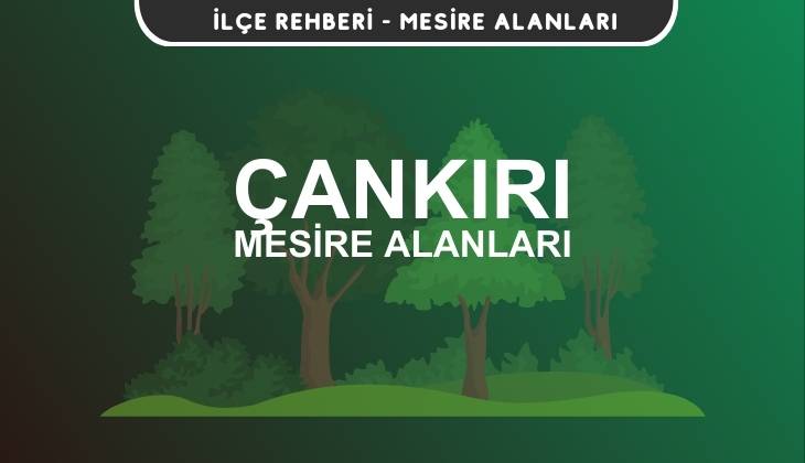 Çankırı Mesire Alanları Listesi - Kamp ve Piknik Yerleri