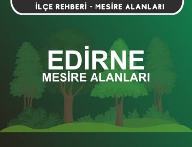 Edirne Mesire Alanları Listesi - Kamp ve Piknik Yerleri