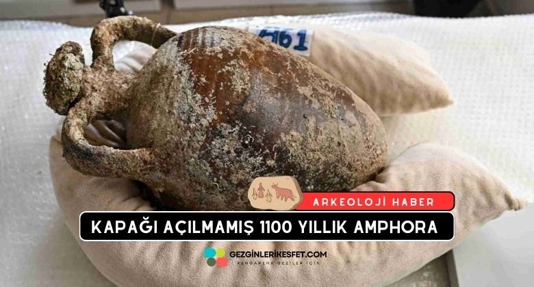 1100 Yıllık Amphora Antalya'da Gün Yüzüne Çıkarıldı