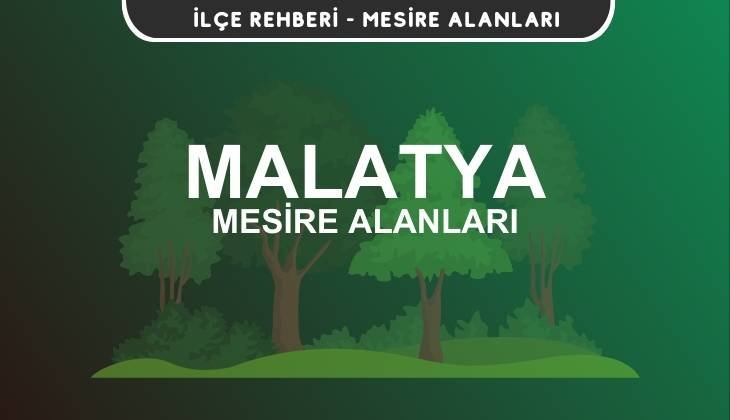 Malatya Mesire Alanları Listesi - Kamp ve Piknik Yerleri