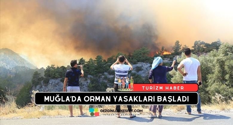 Muğla'da Ormanlık Alanlara Giriş Yasaklandı