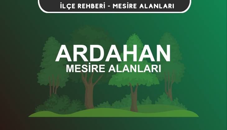 Ardahan Mesire Alanları Listesi - Kamp ve Piknik Yerleri