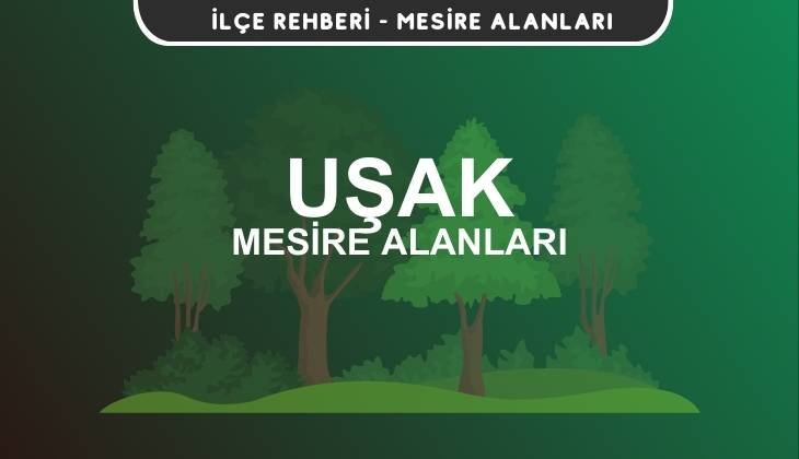 Uşak Mesire Alanları Listesi - Kamp ve Piknik Yerleri