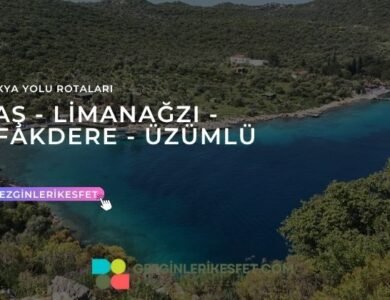 Likya Yolu Kaş - Limanağzı - Üzümlü İskelesi Rotası 14km