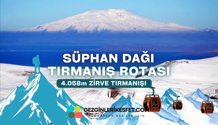 Süphan Dağı Alpinizim Rotası 4058m – Tırmanış Rotaları