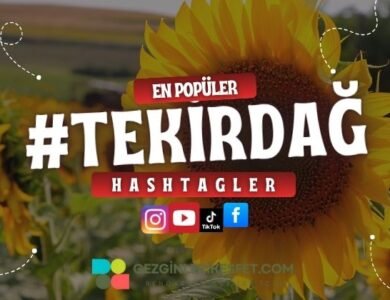 Tekirdağ En Popüler Hashtagler - Instagram - Tiktok - Shorts