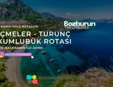 Karia Yolu İçmeler – Turunç – Kumlubük Rotası 13 km parkur