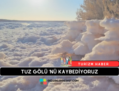 Tuz Gölü Kuraklık Yaşadı Tuz Kütleleri Yüzeye Çıktı