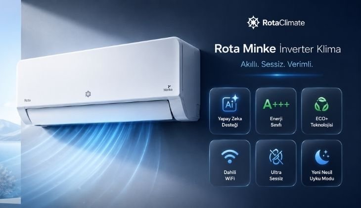 Yeni Seri Rota Minke İnverter Klima - Aİ Destekli 2026 Yeni Seri Rota Minke İnverter Klima - Aİ Destekli 2026